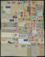 GERMANY: 42 Covers Or Cards + 1 Front Of Parcel Post Sent To Argentina Between 1948 And 1952 With Very Attractive And In - Vorphilatelie