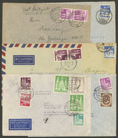 GERMANY: 6 Covers Sent To Brazil, Uruguay And Paraguay Between 1949 And 1952 With Attractive Frankings, Fine To VF Quali - Vorphilatelie