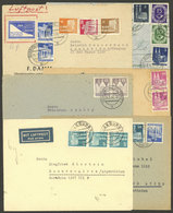 GERMANY: 6 Covers Sent To South America Between 1950 And 1952 With Nice Postages! - Prefilatelia