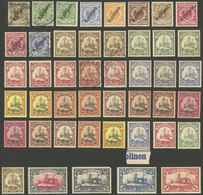 GERMANY - CAROLINE  ISLANDS: Lot Of Old Stamps, Used Or Mint (several Without Gum), Some With Minor Defects (most Of Fin - Karolinen