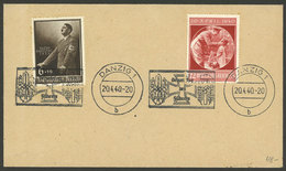 GERMANY - DANZIG: Envelope With Commemorative Postmark For Hitler's Birthday, 20/AP/1940, VF Quality - Otros & Sin Clasificación