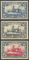 GERMANY - KIAUTSCHOU: Sc.20/22, 1901 2Mk. To 5Mk., High Values Of The Set, Mint, Fine To VF Quality (the 5Mk. With Tiny  - Kiautchou