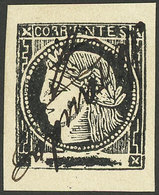 ARGENTINA: GJ.18, Revenue Stamp With Miranda Signature, Excellent Quality, Rare! - Corrientes (1856-1880)