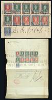 ARGENTINA: GJ.589 + 587 X5 + 586 X4 + 602, Total $49.20 Used To Pay Bulk Mailing On A Postal Document/receipt, VF Qualit - Other & Unclassified