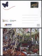 ARGENTINA: Postal Card Issued In 2010 By The Latin American Congress On Biodiversity (yaguarete, Butterfly, Fauna, Flora - Ganzsachen