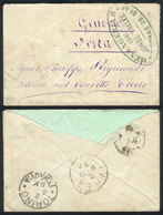 ARGENTINA: RARE STAGECOACH MAIL TO OVERSEAS: Cover Sent To Italy, It Arrived In Buenos Aires From Some Town In The Provi - Prefilatelia