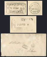 ARGENTINA: Official Cover Sent Stampless "Al Receptor De La Cruz", Handstamps: "ADMINcion CORREOS - (CORRIENTES) - 28/FE - Vorphilatelie