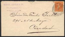 ARGENTINA: Commercial Lettersheet (memorandum) Franked By GJ.140 (3c.), Used Locally In Buenos Aires On 21/FE/1894, VF! - Vorphilatelie