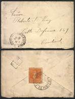 ARGENTINA: Small Cover (with Original Letter) Franked By GJ.140, Cancelled "ESTAFETA AMBULANTE F.C. NORTE Nº7 - 7/DI/94" - Prephilately