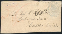 ARGENTINA: Wrapper Front Sent Without Postage (possibly With Free Frank) To USA, With Blue Oval Mark "OBSERVATORIO NACIO - Préphilatélie