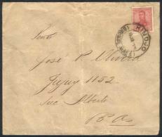 ARGENTINA: Cover Franked By GJ.292 Sent To Buenos Aires On 1/JUN/1909, With Rare Double Circle Cancel Of HINOJO (Buenos  - Préphilatélie