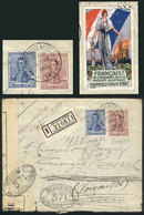 ARGENTINA: 18/AU/1916 Buenos Aires - France: Registered Cover Franked With  36c. (GJ.414 + 416) And French Patriotic Cin - Préphilatélie