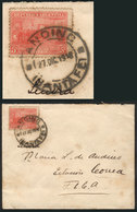 ARGENTINA: 27/DE/1916 ANDINO (Santa Fe) - Correa: Cover Franked With 5c. (GJ.403), Rare Postmark, VF Quality! - Vorphilatelie