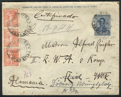 ARGENTINA: 12c. Stationery Envelope + Additional Postage Of 15c. (total 27c.), Sent By Registered Mail From STROEDER To  - Prephilately