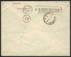 ARGENTINA: 5c. PS Cover Used In Buenos Aires On 17/JUL/1928, With Interesting Markings On Reverse: "10/54" In Circle And - Prephilately