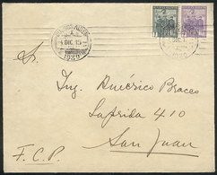 ARGENTINA: Front Of Cover Sent From Buenos Aires To San Juan On 4/DE/1930 Franked With 5c. (Revolution 1c. + 4c.), VF Qu - Prephilately