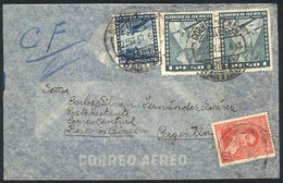 ARGENTINA: Cover Sent From Chile To Buenos Aires On 22/SE/1937, With GJ.797 Used To Pay The Poste Restante Service, Nice - Prefilatelia