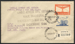 ARGENTINA: 14/DE/1944: LADE First Flight Between Buenos Aires And Mar Del Plata, Excellent Quality! - Vorphilatelie