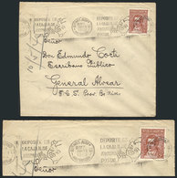 ARGENTINA: Cover Used On 7/MAY/1945 With Slogan Machine Postmark About POSTAL SAVINGS, Illustrated With A Boy Putting A  - Prefilatelia