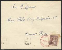 ARGENTINA: Cover Franked With 10c. Rivadavia, Sent To Buenos Aires On 29/NO/1949, With Rare Red Cancel Of LA TIGRA (Chac - Prephilately