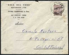 ARGENTINA: Cover Franked By GJ.801A, Sent To Buenos Aires On 19/FE/1951, With Extremely Rare Cancel Of BOCA DEL TORO (B. - Prephilately