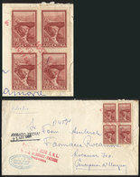 ARGENTINA: Circa 1960, Cover Sent From Paraná To Concepción Del Uruguay Franked With Block Of 4 10P. Incan Bridge, And C - Vorphilatelie