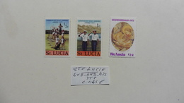 Grande-Bretagne (ex-colonies & Protectorats) > Ste Lucie :3 Timbres Neufs - Ste Lucie (...-1978)