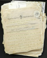 ARGENTINA: TELEGRAMS: Several Hundreds Telegrams Sent (mainly) By The National Telegraph And Telegraphs Of The Province  - Otros & Sin Clasificación