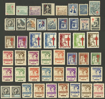 ARGENTINA: Lot Of Cinderellas, Charity Poster Stamps, Most Anti-Tuberculosis, Including An Imperf Pair, The General Qual - Autres & Non Classés