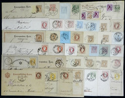 AUSTRIA: 39 Used Postal Stationeries, Most Very Old, There Are Scarce And Interesting Postmarks, Fine To Very Fine Gener - Briefe U. Dokumente