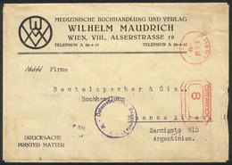 AUSTRIA: Cover With Handsome Metered Postage, Sent To Argentina On 3/AP/1947, Low Start! - Briefe U. Dokumente