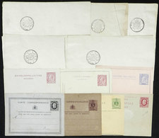 BELGIUM: 7 Old Postal Stationeries, Mint. Also 5 Old "wrappers?" With Mark BULETIN D'ELECTION, Interesting!" - Other & Unclassified