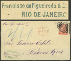 BRAZIL: Large Part Of A Folded Cover Sent From PERNAMBUCO To Buenos Aires, Carried To Rio De Janeiro By Francisco De Fig - Covers & Documents