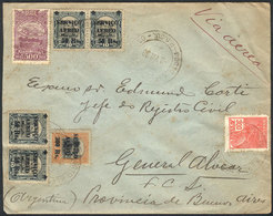 BRAZIL: 9/AU/1930 PORTO ALEGRE - General Alvear (Argentina): Airmail Cover With Nice Postage Of 1,300Rs., With Buenos Ai - Briefe U. Dokumente