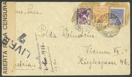 BRAZIL: Cover Sent From Vitoria To Germany On 13/OC/1936, Interesting CENSOR Mark, VF - Lettres & Documents
