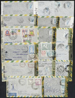BRAZIL: 17 Airmail Covers Sent To USA Between 1942 And 1945, All CENSORED, Most With Double Censorship, Very Interesting - Covers & Documents