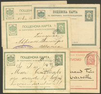 BULGARIA: 5 Old Postal Cards, Almost All Used, Interesting! - Postales