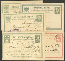 BULGARIA: 5 Old Postal Cards, Almost All Used, Interesting! - Cartes Postales