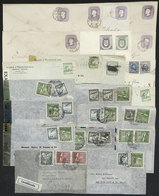 CHILE: About 20 Covers Used In Varied Periods, Most CENSOR Label Of World War II, Interesting! - Chile