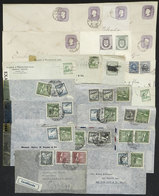 CHILE: About 20 Covers Used In Varied Periods, Most CENSOR Label Of World War II, Interesting! - Cile