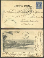 CHILE: LOTA: General View From The Sea, Sent To Cochabamba On 26/MAY/1904, With Transit Marks Of PITRUFQUEN And Valparaí - Chile