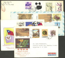 CHINA: 4 Covers Sent To Argentina With Nice And Very Thematic Postages! - Sonstige & Ohne Zuordnung