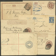 BRITISIH COLONIES: 6 Old Used Postal Stationeries, Interesting! - Sonstige & Ohne Zuordnung