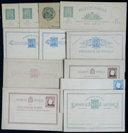 PORTUGUESE COLONIES: 12 Old Postal Stationeries, One Card Is Double (with Paid Reply), Fine To VF General Quality! - Other & Unclassified
