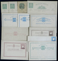 PORTUGUESE COLONIES: 12 Old Postal Stationeries, One Card Is Double (with Paid Reply), Fine To VF General Quality! - Autres & Non Classés