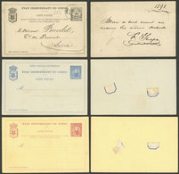 BELGIAN CONGO: 3 Old Postal Cards, One Used - Otros & Sin Clasificación
