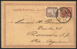 EGYPT: Postal Card Sent From Cairo To Rosario (Argentina) On 4/MAR/1903, Unusual Destination, VF Quality! - Otros & Sin Clasificación