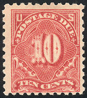 UNITED STATES: Sc.J56a, 1914 10c. Light Rose, Perf 10, VF Quality, Catalog Value US$80. - Postage Due