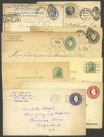 UNITED STATES: 8 Old Postal Stationeries, Most Used, With Defects - ...-1900