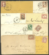 UNITED STATES: 8 Old Used Covers, Some With Minor Faults, Very Interesting! - Sonstige & Ohne Zuordnung